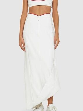 Jacquemus x Nike long white skirt